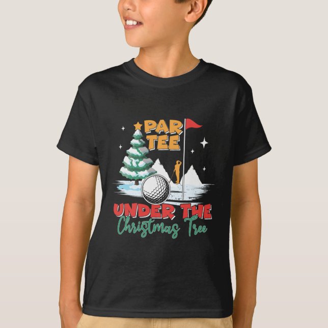 Par Tee Golf Player Xmas Golfing Golfer Funny Chri (Front)