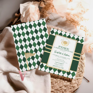 PAR-TEE Green Golf BRIDAL Shower Invitation 