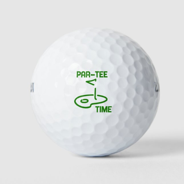 Par Tee Time Golf Balls (Front)