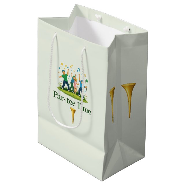 Par-tee Time Golf Gift Bag | Fun Sports Gift (Front Angled)