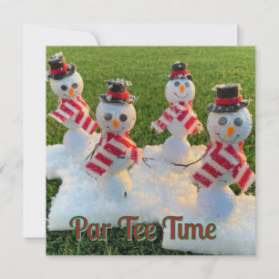 Par Tee Time Holiday Invitation