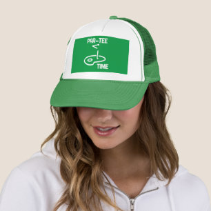 Par-Tee Time White   Trucker Hat