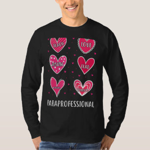 Para Heart Cute Paraprofessional Teacher T-Shirt