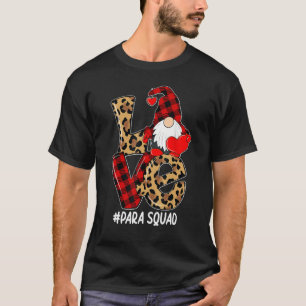 Para Heart Teacher Paraprofessional Paraeducator V T-Shirt
