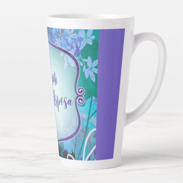 Para mi amada esposa – Tarjeta romántica Latte Mug (Right)