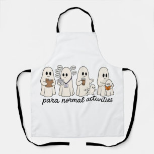 Para Normal Activities Ghost Teacher Halloween Apron
