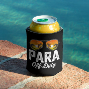 Para Off Duty Paraprofessional Last Day Of School Can Cooler