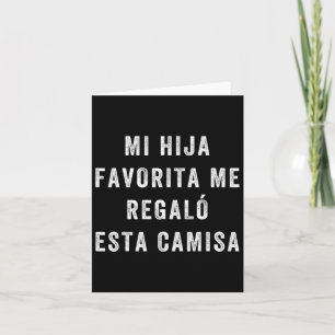 Para Papa E Hija Camisa Graciosa Para Papa Y Mama Card