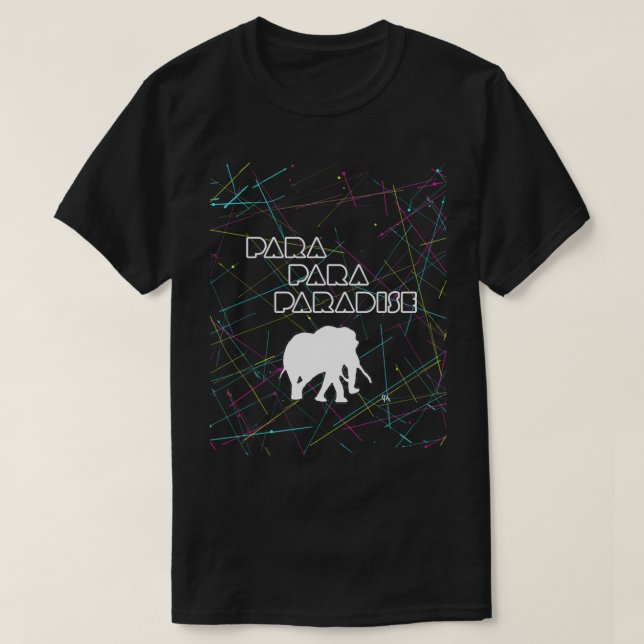 Para Para Paradise Elephant T-Shirt (Design Front)