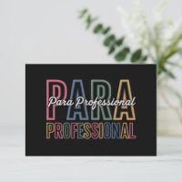 Para Paraprofessional Paraeducator First Day Back