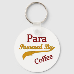 Para Powered By Coffee Key Ring