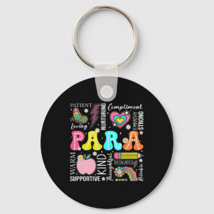 Para Professional Educator 1st Day Of Back To Scho Key Ring