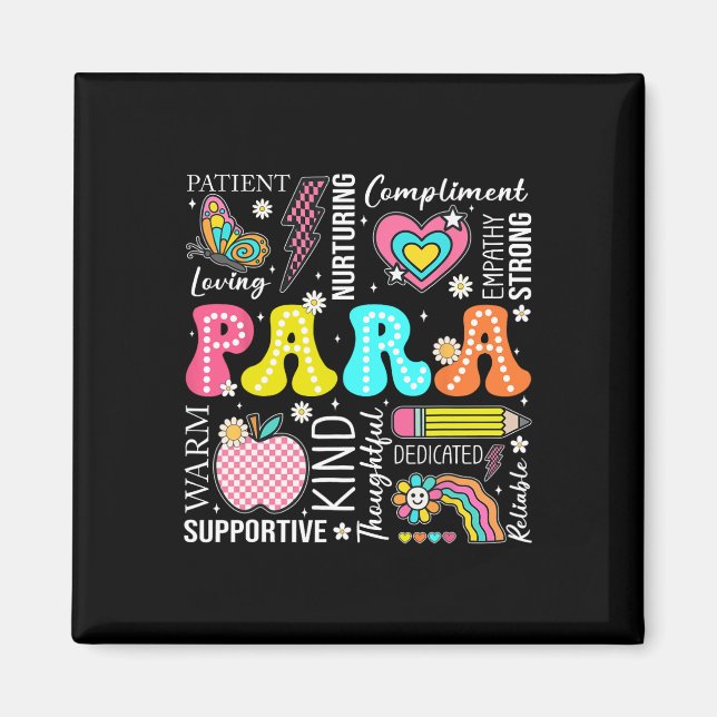 Para Professional Educator 1st Day Of Back To Scho Magnet (Front)