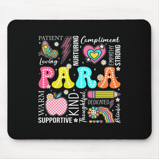 Para Professional Educator 1st Day Of Back To Scho Mouse Mat (Front)