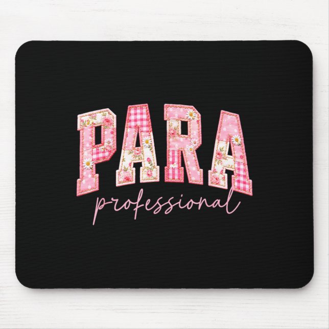 Para professional teacher back to school first day mouse mat (Front)