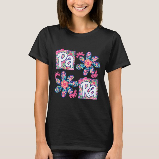 Para professional teacher first day of school back T-Shirt (Front)