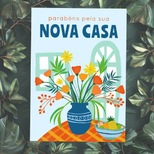 Parabens Pela Nova Casa NEW HOME Congratulations Card