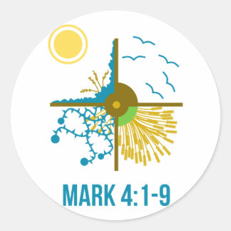 Parable of the Sower/Four Soils - Gospel of Mark Classic Round Sticker