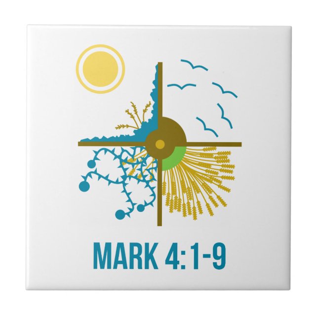 Parable of the Sower/Four Soils - Gospel of Mark Tile (Front)