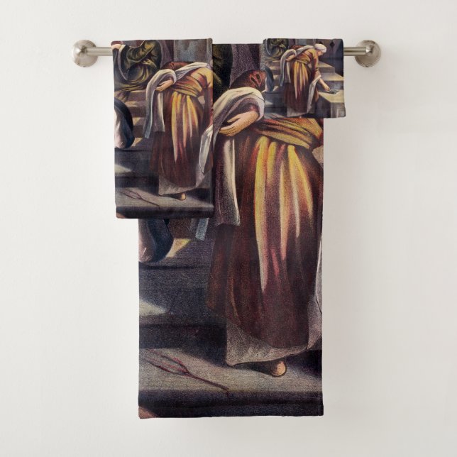 Parable of the Ten Virgins Bath Towel Set (Insitu)