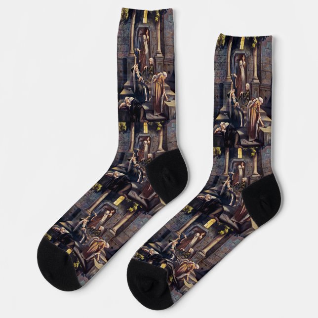 Parable of the Ten Virgins Socks (Left)