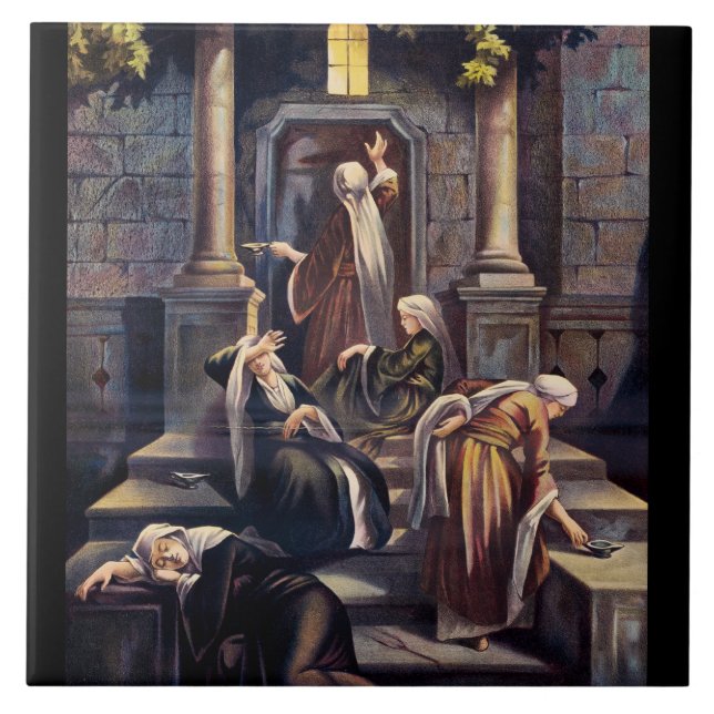 Parable of the Ten Virgins Tile (Front)