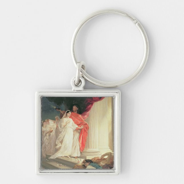 Parable of the Wise and Foolish Virgins, 1886 Key Ring (Front)