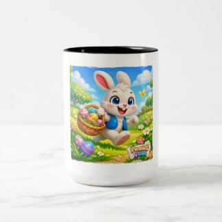 Parables4Kids Easter Bunny Two-Tone Coffee Mug