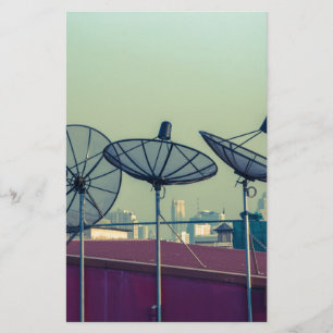 Parabolic antenna on the roofs of Bangkok