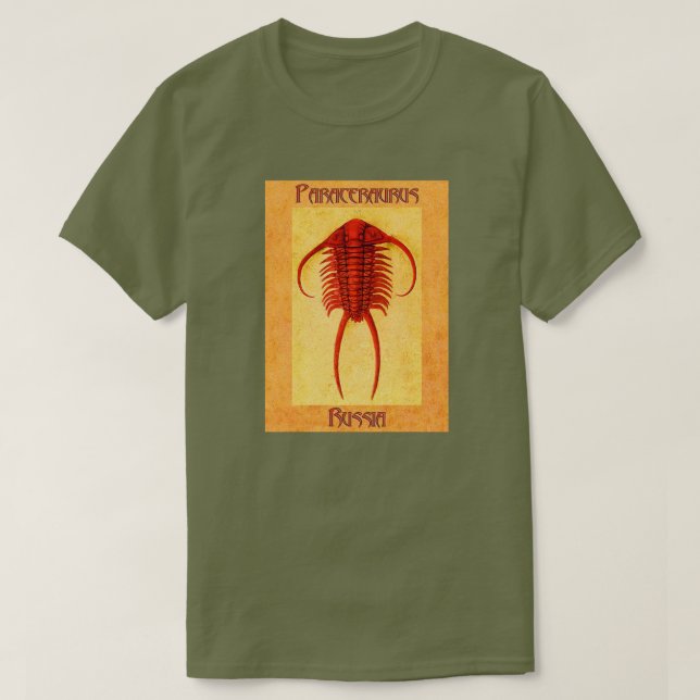 Paraceraurus fossil trilobite T-Shirt (Design Front)