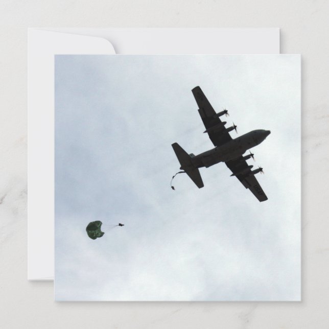 Parachute Drop EC-130H Compass Call Invitation (Front)