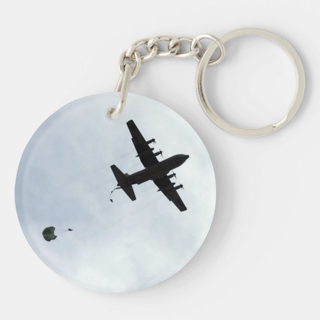 Parachute Drop EC-130H Compass Call Key Ring (Back)