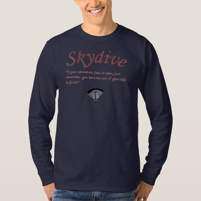 parachute fails to open longsleeve T-Shirt (Front)