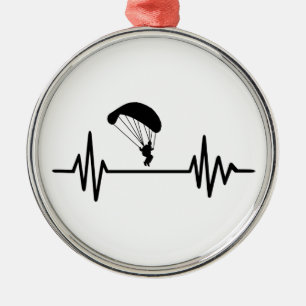 Parachute frequency metal tree decoration