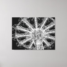 'Parachute Jump Close-up' Wrapped Canvas Print