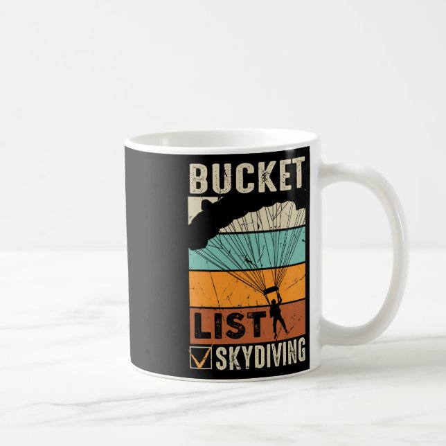 Parachute Jump Skydiver Instructor Bucket Lists Sk Coffee Mug (Right)