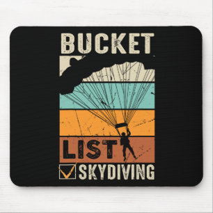 Parachute Jump Skydiver Instructor Bucket Lists Sk Mouse Mat