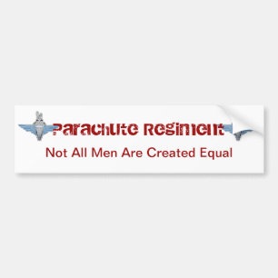 parachute regiment - equal bumper sticker