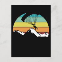 Parachute Retro Mountain Paragliding