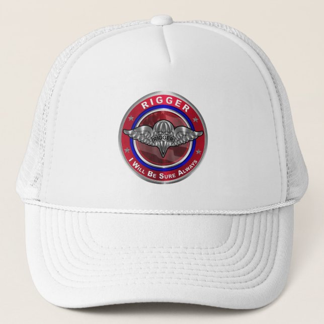 Parachute Rigger-Amazing Airborne Soldiers Trucker Hat (Front)