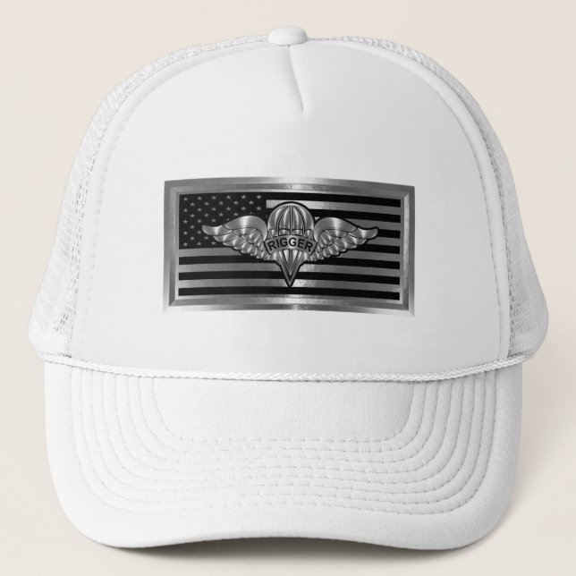 Parachute Rigger-Amazing Airborne Soldiers Trucker Hat (Front)