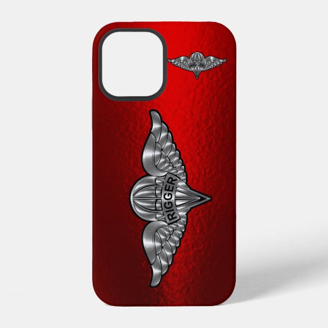 Parachute Rigger Customised Wings iPhone Case (Back)