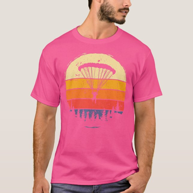 Parachute Skydive Freefly Head Down Skydiving T-Shirt (Front)