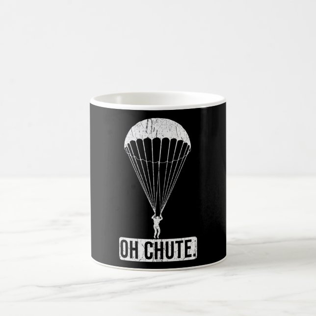 Parachute Skydiving Oh Chute Coffee Mug (Center)