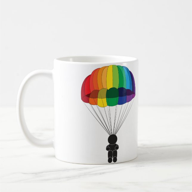 Parachuting Coffee Mug (Left)