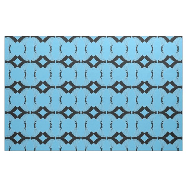 Parachuting Design Fabric (Fat Quarter)