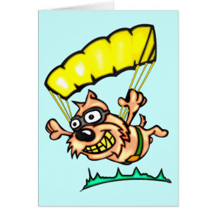 Parachuting Dog