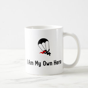 Parachuting Hero Coffee Mug