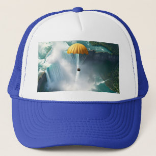 Parachuting Over Niagara Falls In A Basket, Trucker Hat