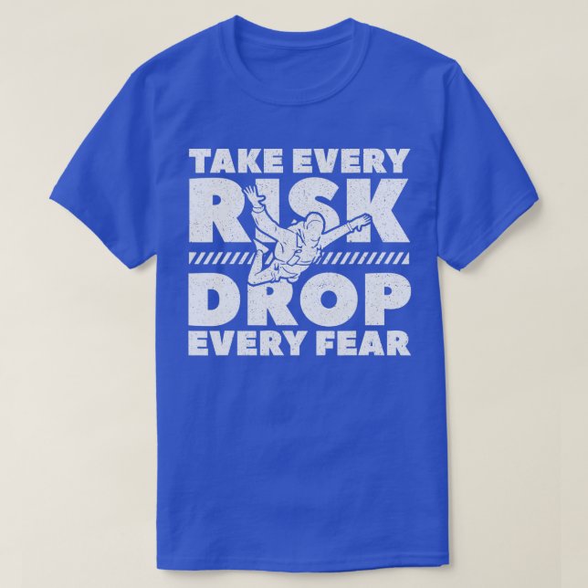 Parachuting Skydiver  Airmen Paratrooper Skydiving T-Shirt (Design Front)